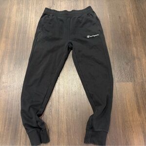 Champion Black Sweatpants with Logo